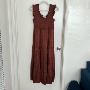Brown Babydoll Dress